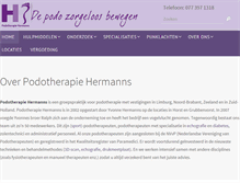 Tablet Screenshot of podotherapiehermanns.nl